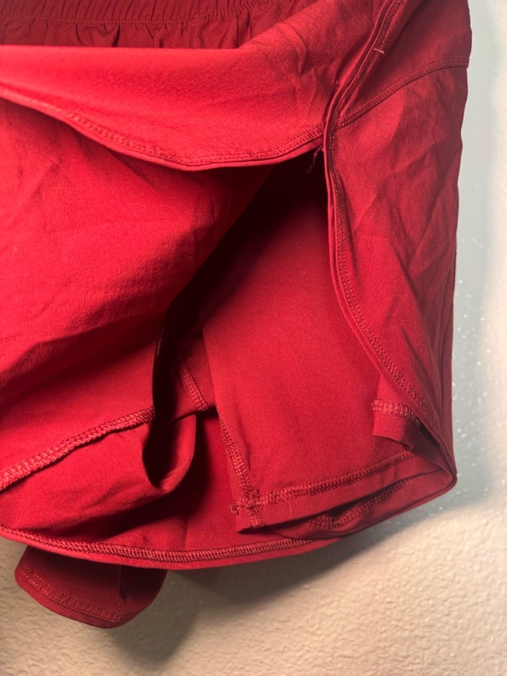 Avia Deep Red Athletic Elastic-Waist Shorts - Picture 3 of 5
